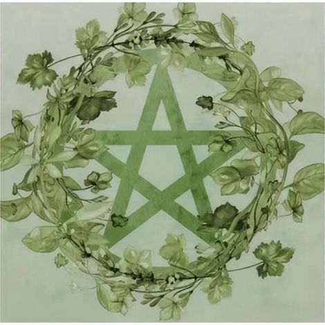 Nappe en velours doux vert à motifs de tarot, nappe mystique pour la divination, jeux et divertissement, 75 x 75 cm (1/5)