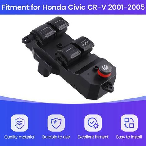 35750SAEP03 ist geeignet für Fensterheberschalter des Honda Civic CR-V (Baujahre 01-05). (1/4)
