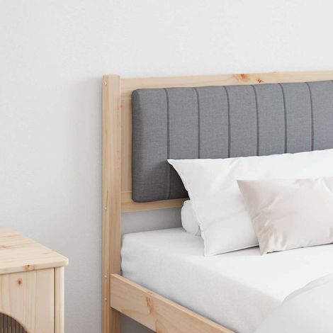 Gepolstertes Kopfteil Braun 180 cm Massives Kiefernholz