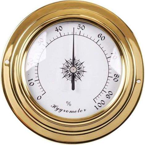 Baromètre mural - Thermomètre de mesure hygromètre - Horloge pour horloge, XU, Température et hygromètre - Destiné à intérieur et extérieur - Monté au mur - Thermomètre mural - KZQ