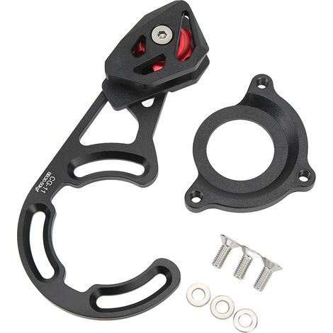Guide-chaîne CG11 en alliage d'aluminium pour VTT, protège-chaîne et stabilisateur de chaîne avec poulie. (1/5)