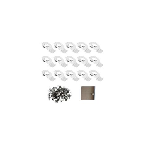 24 Pièces Clips pour Cadre Photo Clip de Cadre Ressort Fermoir pour Cintre Clip Pivotant à Ressort en Métal Fixation de Plaque Arrière pour peintures, miroirs, Murs de Photos œuvres Art (1/4)