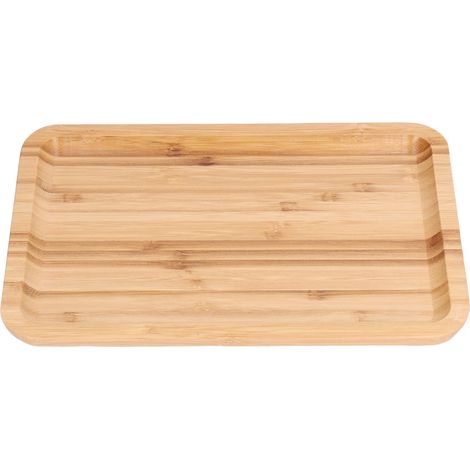 Plateau Alimentaire - Bambou - Rectangulaire 30 x 20 cm - Pour Café Thé Petit Déjeuner - 1 Pièce (1/5)