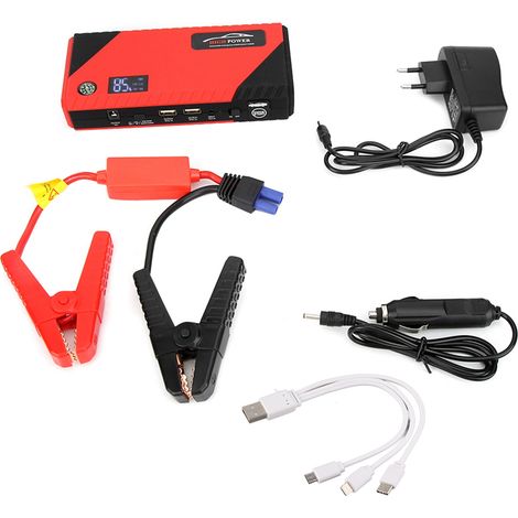 12V Kit d'urgence multifonction 20000mAh affichage numérique batterie de démarrage 110V 240V (UE) (1/5)