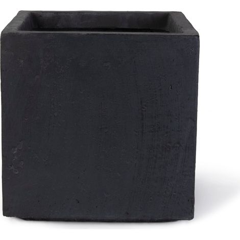 Köhko® Blumenkübel aus Fiberglas Pflanztopf 53x53x51 cm Anthrazit Quadrat (1/5)
