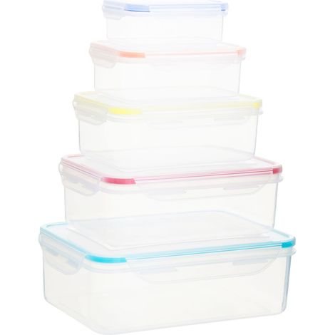 Premier Housewares 5pc Rectangular Food Containers (1/5)