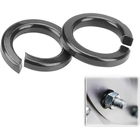Lot de 60 Rondelles à Ressort M8 en Acier Inoxydable A2 V2A Noires en Métal pour Vis et Écrous