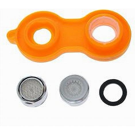 Trade Shop - Set 6pz Aeratore Rubinetto M24 In Abs Filtro Bagno Cucina Chiave Rompigetto 87988 -