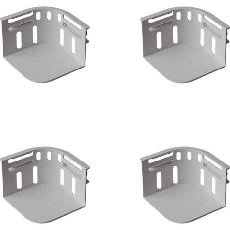 Set mit 4 Bettlakenhaltern mit Verschlussbändern - Abnehmbare und rutschfeste Clips - Kompatibel mit den meisten Lakengrößen (grau)