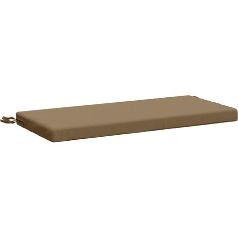 Bankkissen SOEST 100 % Polyester Taupe 80 x 40 x 5 cm vidaXL