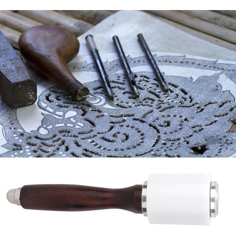 Marteau à Main en Cuir et Nylon pour Travaux de Maroquinerie, Outil de Poinçonnage (1/5)