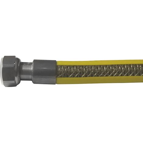FLESSIBILE PER GAS RIVESTITO IN PVC Attacco 1/2 M x 1/2 F cm. 100