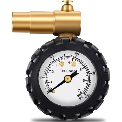 Pneu Jauge De Pression des Pneus 160psi 30 PSI Valve Épaisse (1/4)