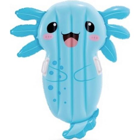 Intex Le matelas pneumatique Intex Axolotl au design mignon et aux poignées de maintien offre aux enfants de 3 ans et p