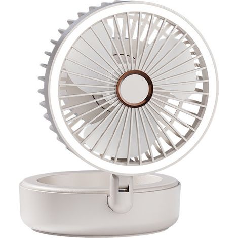 Ventilateur 2 en 1 Suspendu et sur Pied, Ventilateur de Circulation Mural, Ventilateur de Cuisine Silencieux, Ventilateur de Bureau pour Dortoir et Bureau