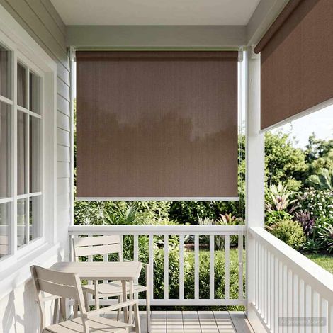 vidaXL Store enrouleur extérieur à 90% de blocage UV Taupe 80 x 140 cm (1/5)