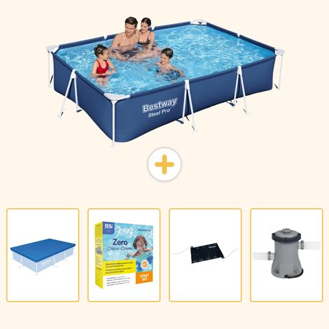 Bestway Bestway Steel Pro Rectangulaire - 300x201x66 cm - 5-pièces  S60 (1/5)