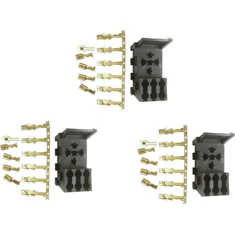 Kit de relais et porte-fusibles à 3 broches pour voitures, camping-cars et yachts - Boîte à fusibles automatique pour relais clignotants à 4 et 5 broches (1/5)
