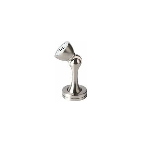 Fermaporta magnetico - Montaggio a parete - Metallo solido - Resistente - Per casa o ufficio - Argento, 100 mm (1/5)