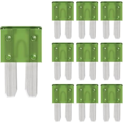 Micro2 Flachsicherungen 30A für Wohnmobile, Autos, Motorräder, LKWs (10er-Pack)