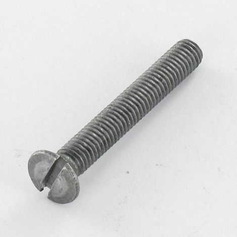 Vis métaux Tête fraisée bombée TFB Fendue M5X35 Acier brut-500 pièces (1/3)