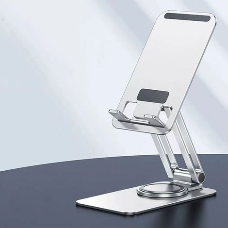 (Platine vinyle mono-axe K51 argentée) Support de téléphone de bureau, support pliable et portable (Échantillon non disponible, traitement en cours) (Exclusivité Mexique) (1/5)