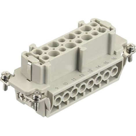 HARTING 09330162711 Insert femelle Han® E 16 + PE raccord à vis 1 pc(s) D10317 (1/2)