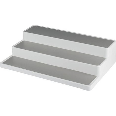 Étagère à épices 3 niveaux multifonction pour cuisine, support en escalier pour bouteilles d'assaisonnement, rangement pour placard (1/5)