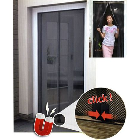 ZANZARIERA con Chisura a strappo per PORTE con STRISCIA MAGNETICA MAURER 120X240 cm