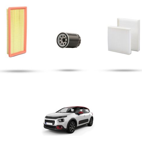 Kit tagliando 3 filtri compatibile con Citroen C3 III 1.2 Puretech 81kw dal 2016 (1/5)