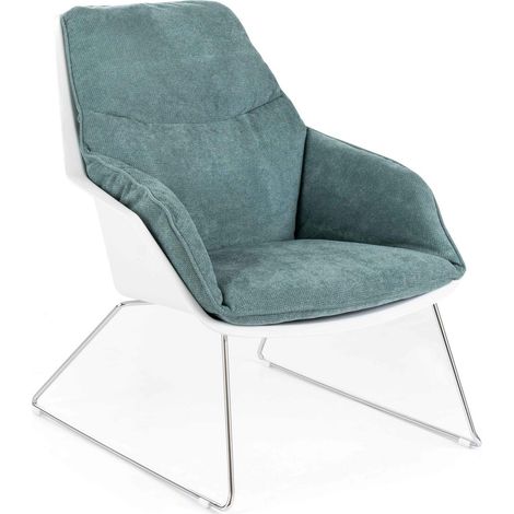 Silla de polipropileno color aguamarina 85 cm x 74 cm x 86 cm (1/5)