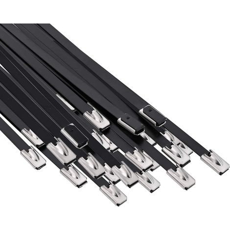 Fascetta per Cavi 25 pz 4,6 x 450 mm Nero vidaXL (1/5)
