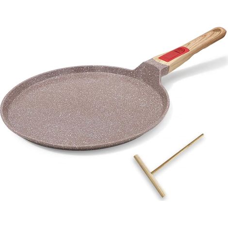Poêle à crêpes antiadhésive en céramique avec poignée