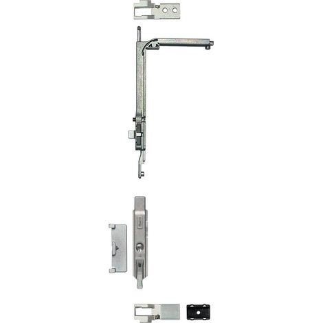 Fapim – Poignée de porte d'entrée à cylindre – Zamak galvanisé – Résistante à la corrosion – Installation précise avec renvoi d'angle