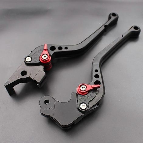 Poignées de frein en alliage d'aluminium pour moto MOTO GUZZI V7classic 08-22 ans (longues, noires) (1/5)