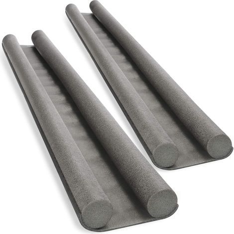 2X Coupe-Vent pour la Porte - Joint Bas de Porte - Coupe-Vent à Double Joint - Protection Contre Les Courants d'air et Le Bruit - 93 cm (1/5)
