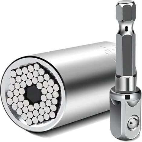 Clé à douille universelle homme – Outil multifonction 7–19 mm, acier trempé, cadeau idéal pour la fête des pères, Noël ou anniversaire (1/5)