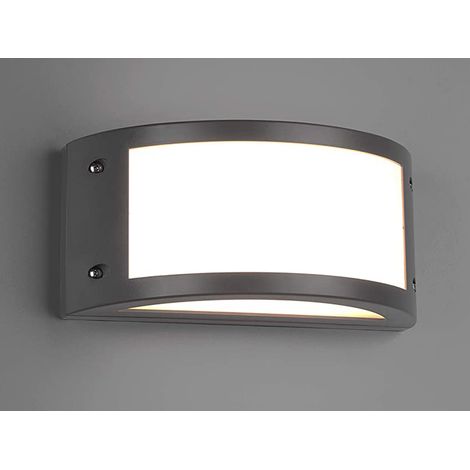 LED Außenwandleuchte KENDAL halbrund in Anthrazit, Breite 24,8 cm (1/5)
