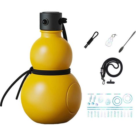 Multifunktionale, stylische Wasserflasche aus PCTG-Kunststoff, Orange, für Zuhause und Büro