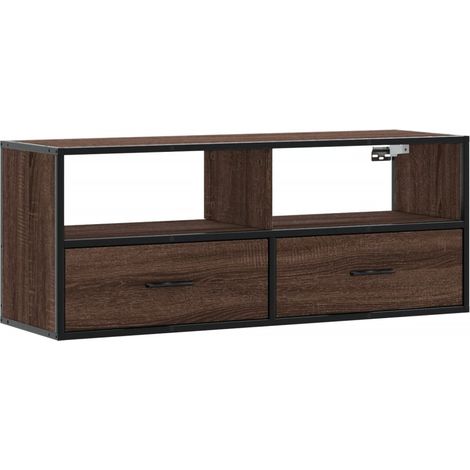 Maison Exclusive - TV-Schrank Braun Eiche 100x31x39,5 cm Holzwerk