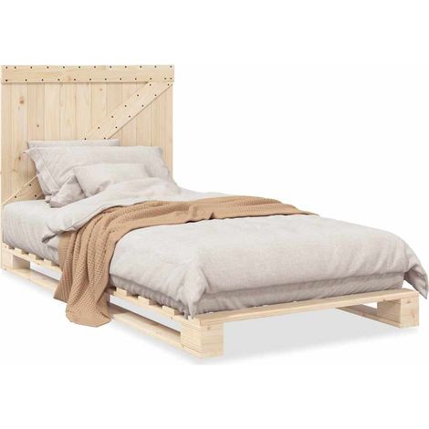 Maison Exclusive - Estructura de cama con cabecero madera maciza (1/5)