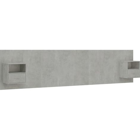 Maison Exclusive - Cabecero de cama con mesitas madera contrachap