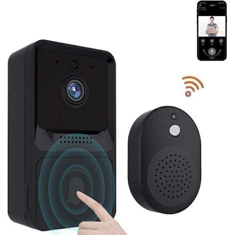 Smart Wifi sans fil sonnette caméra à distance visiophone interphone sonnette vidéo sonnette sans fil sonnette maison HD Vision nocturne