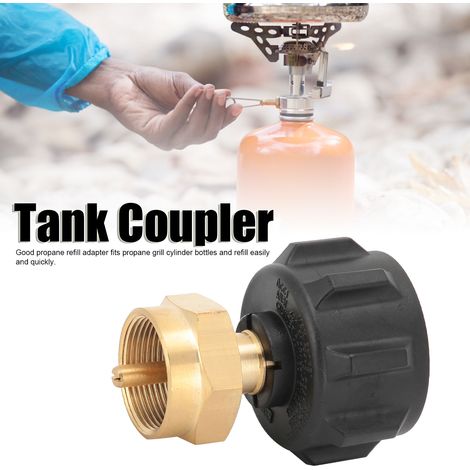 Adaptateur de Remplissage de Propane QCC1 pour Bouteilles Cylindre de Gaz 1LB en Cuivre de Haute Qualité (1/5)