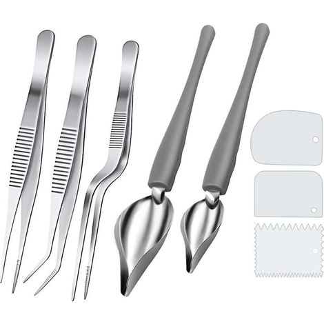 Set mit 8 Kochstiften aus Edelstahl zum Zeichnen von Speisen und Dekorieren (1/5)