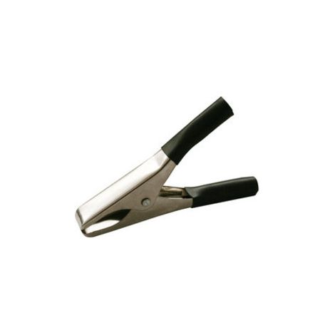Morsetto coccodrillo preisolato 15Amp Nero