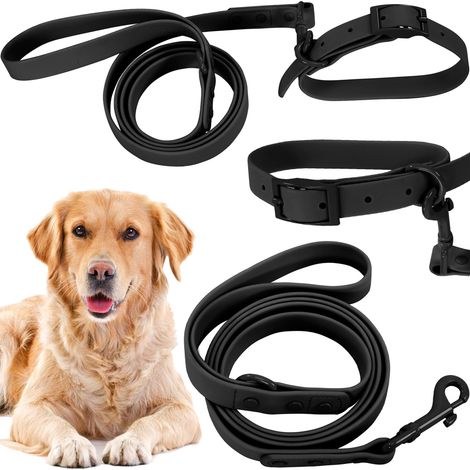 LEASH AND COLLAR TUTUMI PJ-075 L BLACK