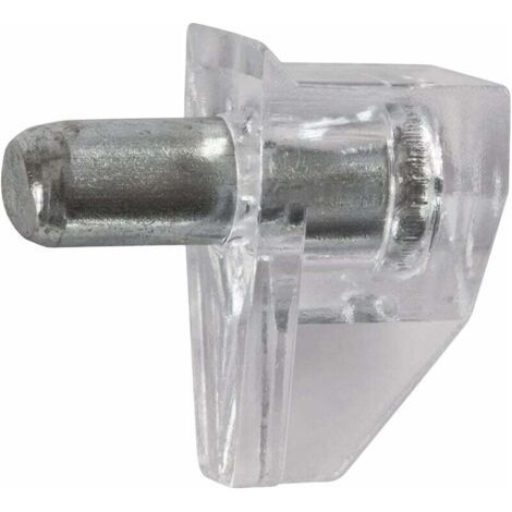 shelf cleat 5 mm – 50 units with steel rod with plastic coating – cleats for shelves – shelf cleats – cleats – glass shelf cleat (1/4)