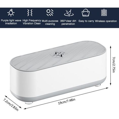 Nettoyeur à ultrasons 45 000 Hz, équipement de nettoyage à ultrasons professionnel, nettoyeur à ultrasons automatique portable (1/4)