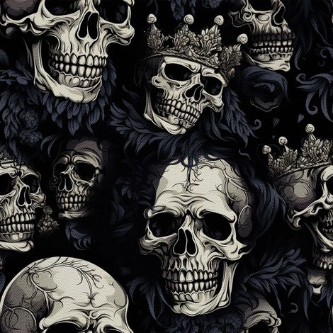 Tela Oxford decorativa para exteriores - Motivo de calavera I DX4276 (1/5)